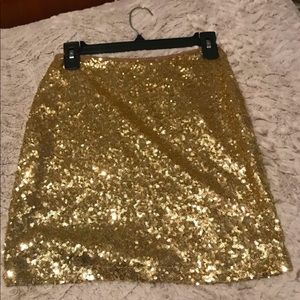 Sequin mini skirt